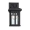 Westinghouse Fixture Wall Outdoor 60W Burnham, Textured Black Clear Seeded Glass 6120800 - alternate 6